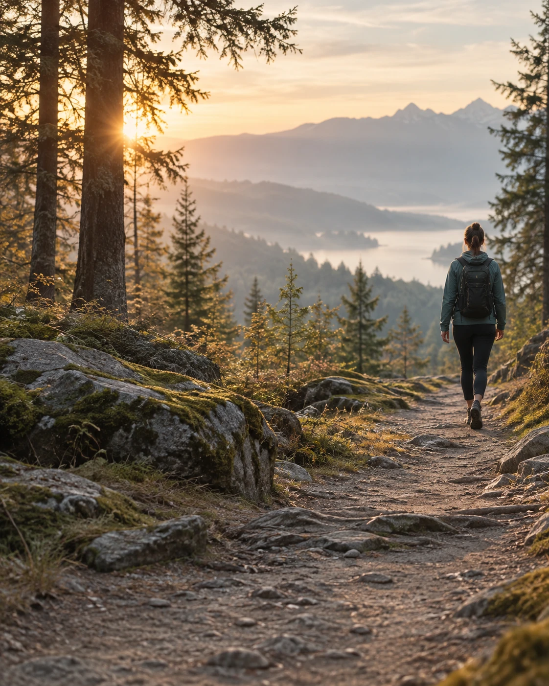 Ein neuer Weg am Wasser in Richtung Sonnenaufgang.